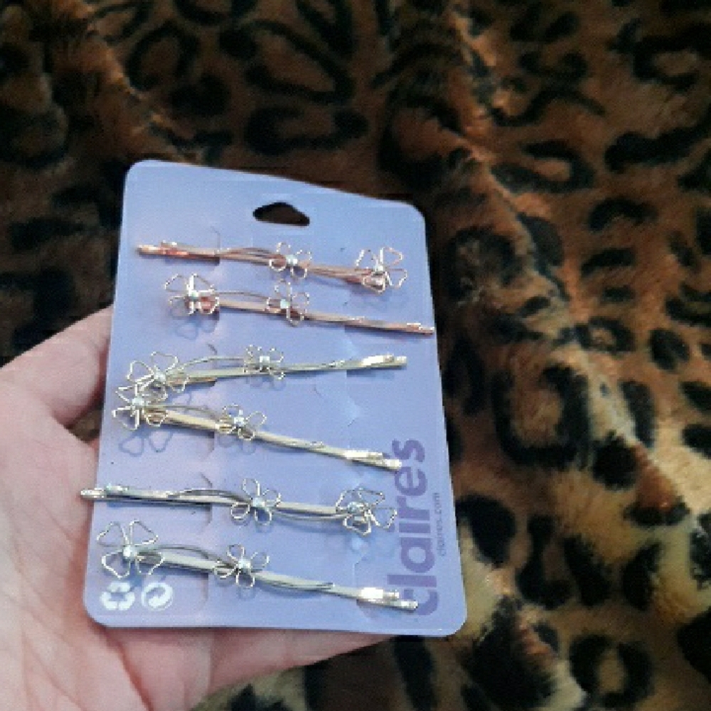 Metal Flower Hair Pins